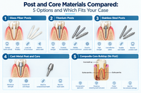 Post and Core Materials Compared: 5 Options and Which Fits Your Case