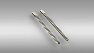 Mecodont Titanium Parallel Sided Post No 4, Pink