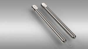 Mecodont Stainless Steel Parallel Sided Post No 6, White