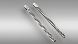 Mecodont Stainless Steel Parallel Sided Post No 3, Orange