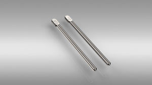 Mecodont Stainless Steel Parallel Sided Post No 4, Pink