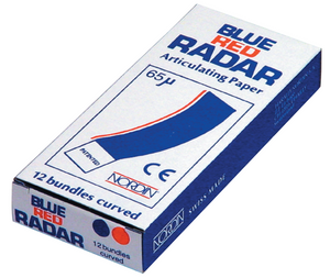 Blue Red Radar Articulating Paper Curved, 60 MY