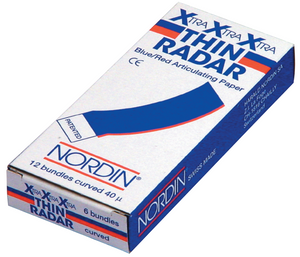XXXThin Blue Red Radar Articulating Paper Curved, 40 MY