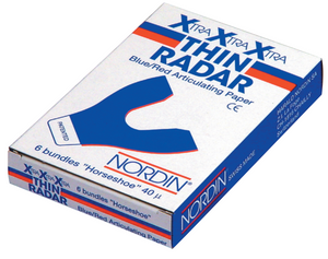 XXXThin Blue Red Radar Articulating Paper Horseshoe, 40 MY